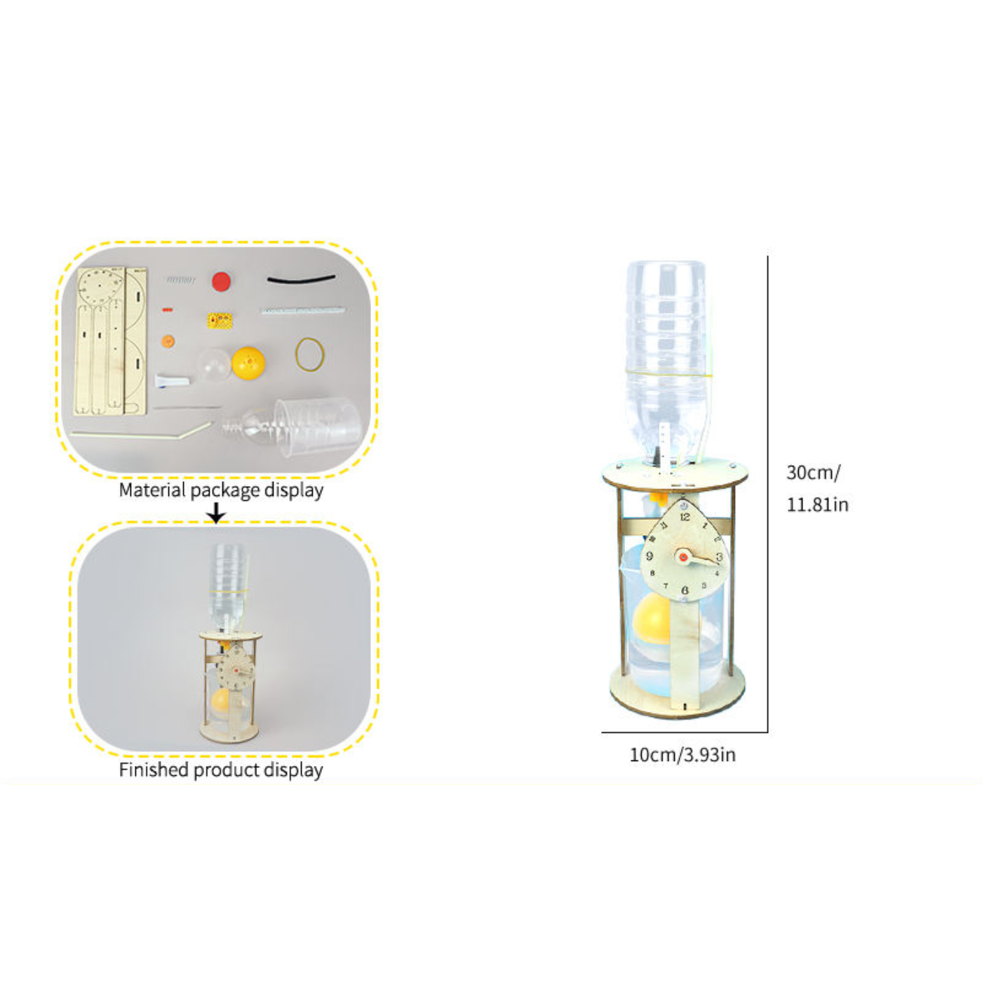 Pludo Waterclock STEM Science Kit – Gravitational Action for Ages 8–11 | Grade 3 to 5