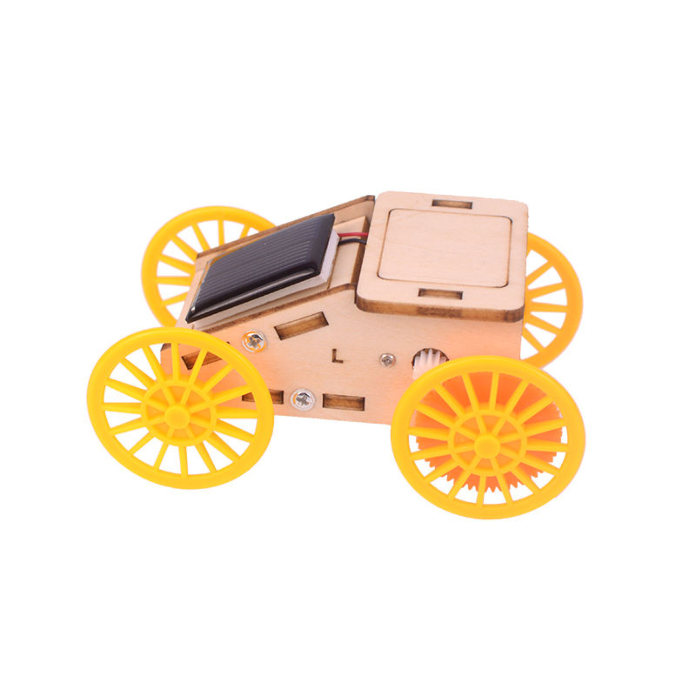 Pludo Solar Racer Science Toy DIY Kit – Build a Wooden Solar Car for Ages 8–11 | Grade 3–5