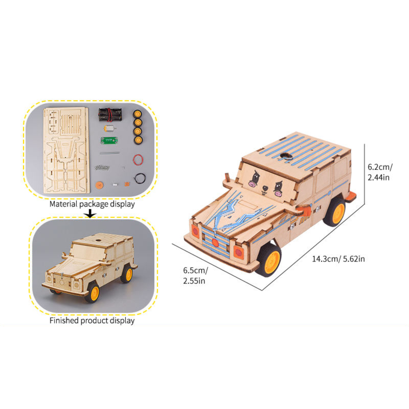 Pludo STEM Kit Audio Racer – DIY Car Kit for Kids 8–11 | Grade 3–5 Voice-Controlled STEM Toy