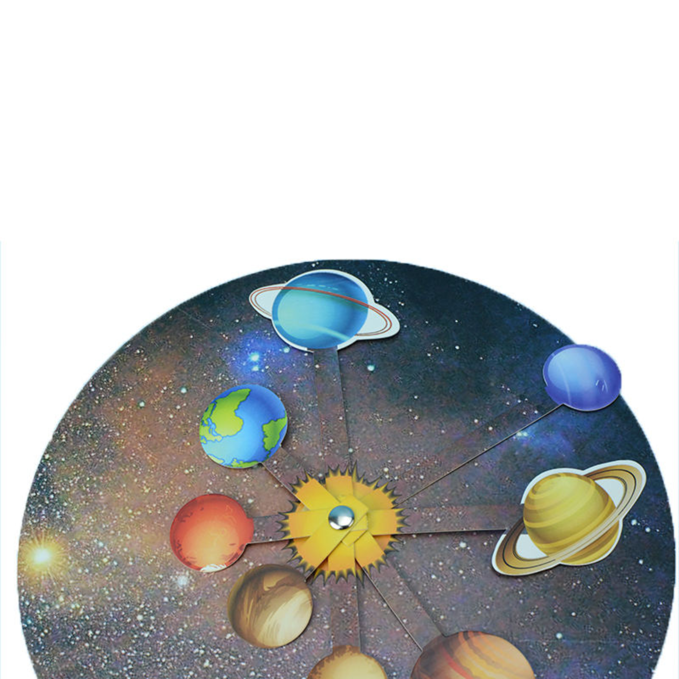 Pludo Spin & Orbit STEM Kit - DIY Science Toy for Kids 8-11 | Grade 3-5 Solar System Activity Model