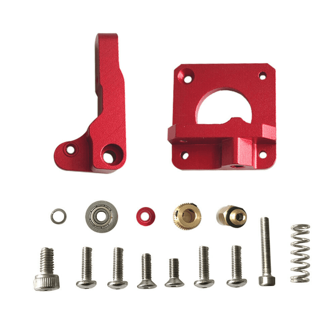 Extruder Kit Left Side Upgraded Red MK8 All Metal Bowden for 1.75mm Filament