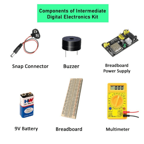 Iotcart SES-P-842 Intermediate Digital Electronics Kit - 5V Logic Gates for DIY Projects