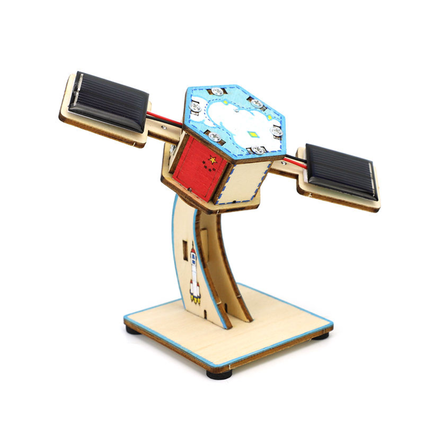 Pludo Spacecraft Educational Toy – Mini Solar Satellite STEM Kit for Age 11–14 | Grade 6 to 8