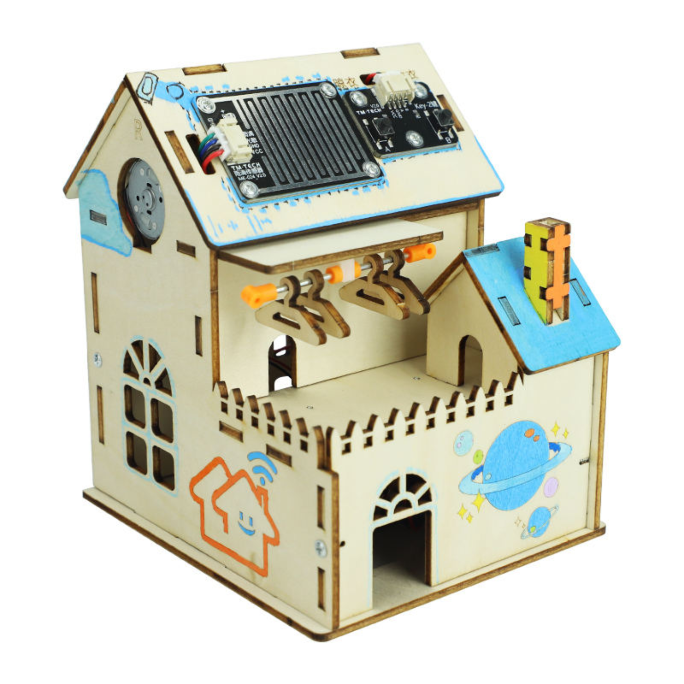 Pludo STEM Kit Rain Sensor Home – DIY STEM Toy for Kids 11–14 | Grade 6–8 Smart House Kit