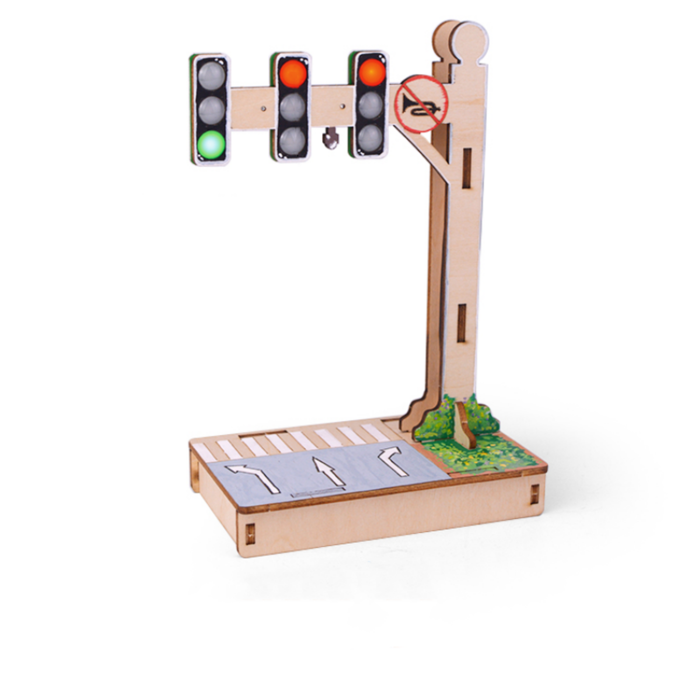 Pludo STEM Kit Smart Traffic Automation – DIY Kids Learning Toy for 11–14 | Grade 6–8 Timing Circuits Kit