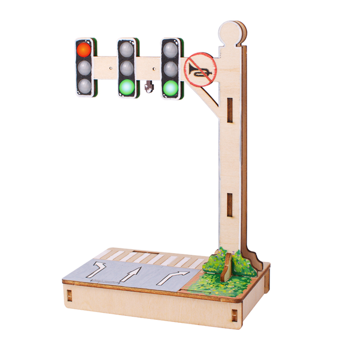 Pludo STEM Kit Smart Traffic Automation – DIY Kids Learning Toy for 11–14 | Grade 6–8 Timing Circuits Kit