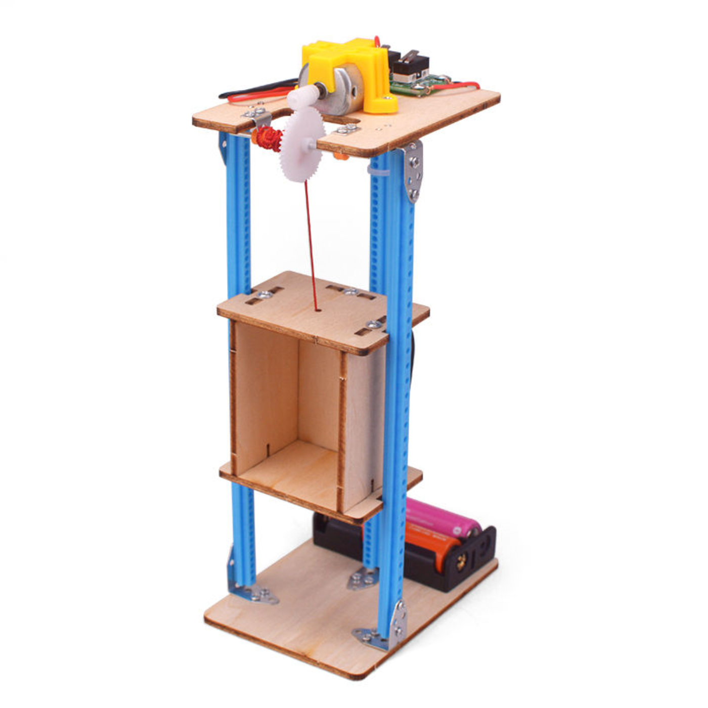 Pludo DIY Science Experiment Kit – Pulley Power Lift Model for Grades 6–8 (Ages 11–14) | Educational STEM Physics Kit