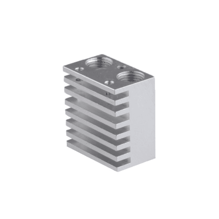 3D Printer 2 in 1 J-Head Heat Sink V6 Extruder Double Head Aluminum Block Heatsink for E3d 3D Printer