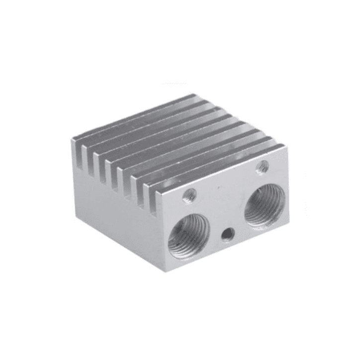 3D Printer 2 in 1 J-Head Heat Sink V6 Extruder Double Head Aluminum Block Heatsink for E3d 3D Printer