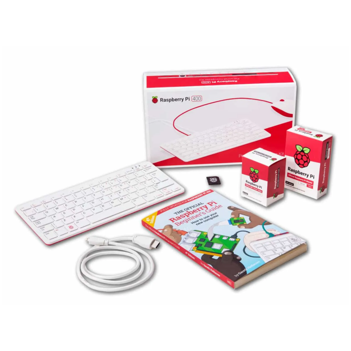 Raspberry Pi 400 Official Computer Kit with 4GB RAM - Complete Desktop PC for Education & Development