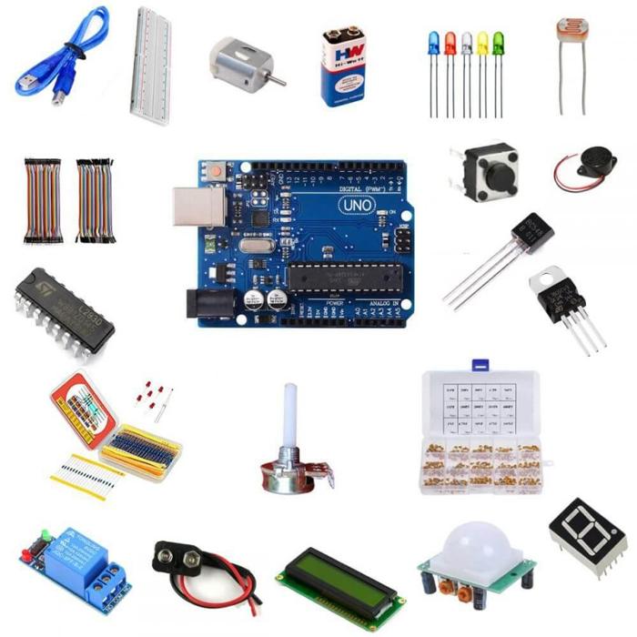Iotcart Arduino UNO 21-in-1 Starter Kit - Electronics Kit for Beginners