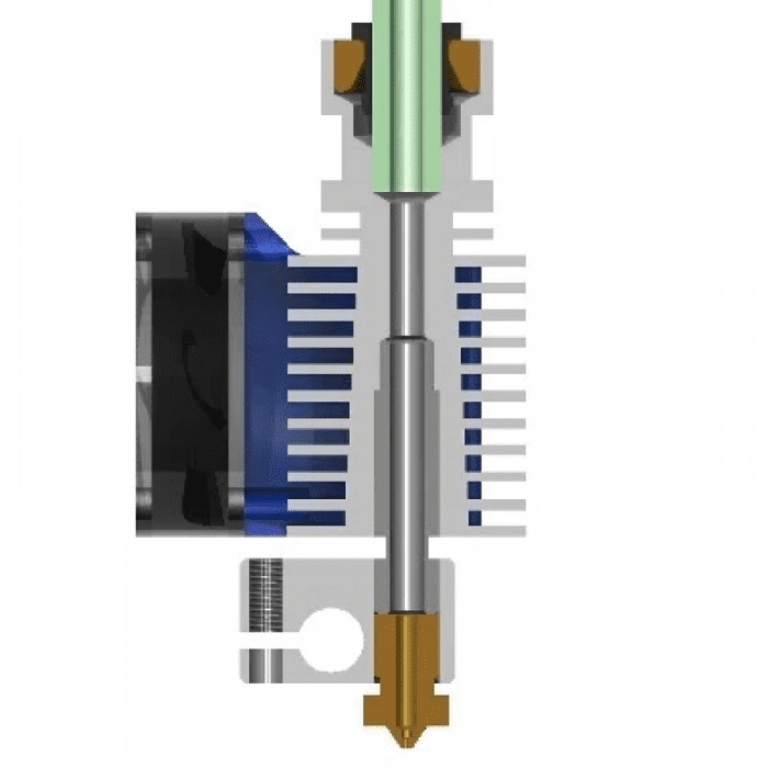 E3D V6 All Metal J-head with Fan for 1.75 mm filament 0.2 mm Nozzle Extruder for 3D Printers