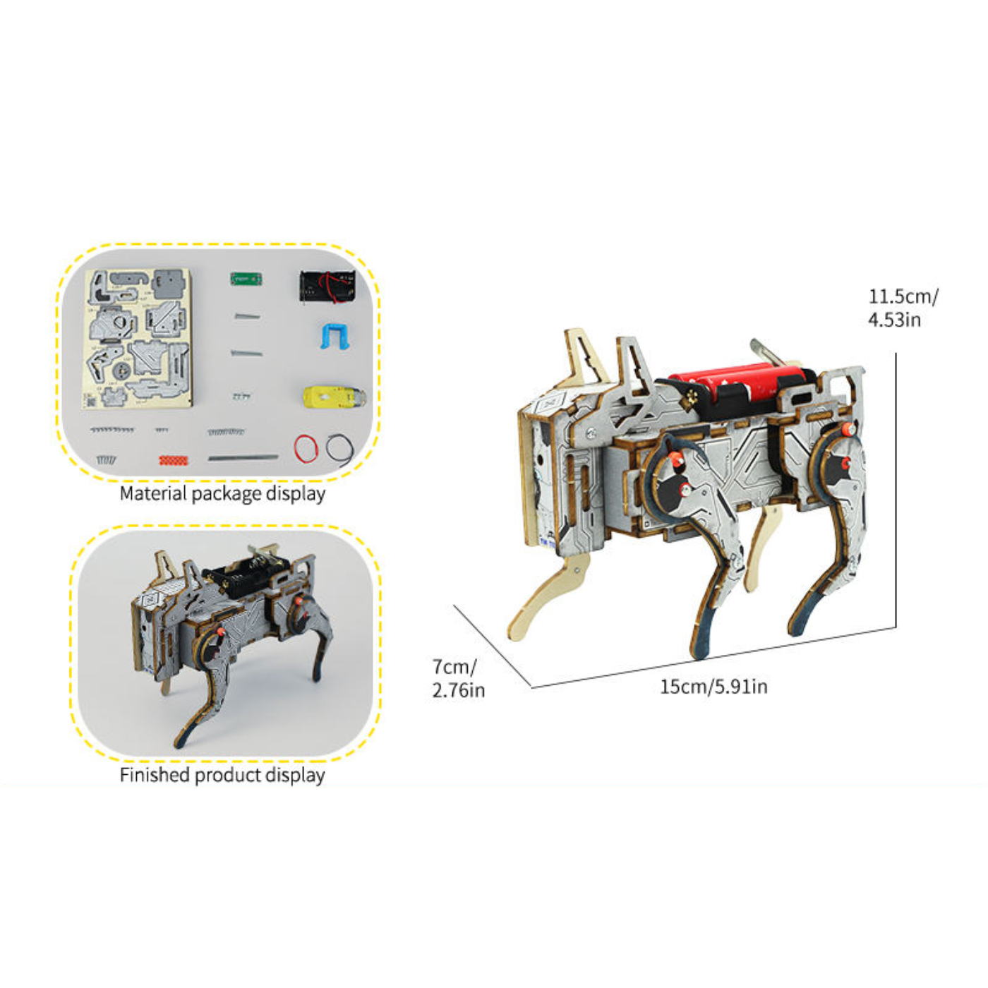 Pludo Voice Bot Dog DIY Kit – Learn Sound-to-Energy Conversion for Ages 14–18 | Grade 9–10