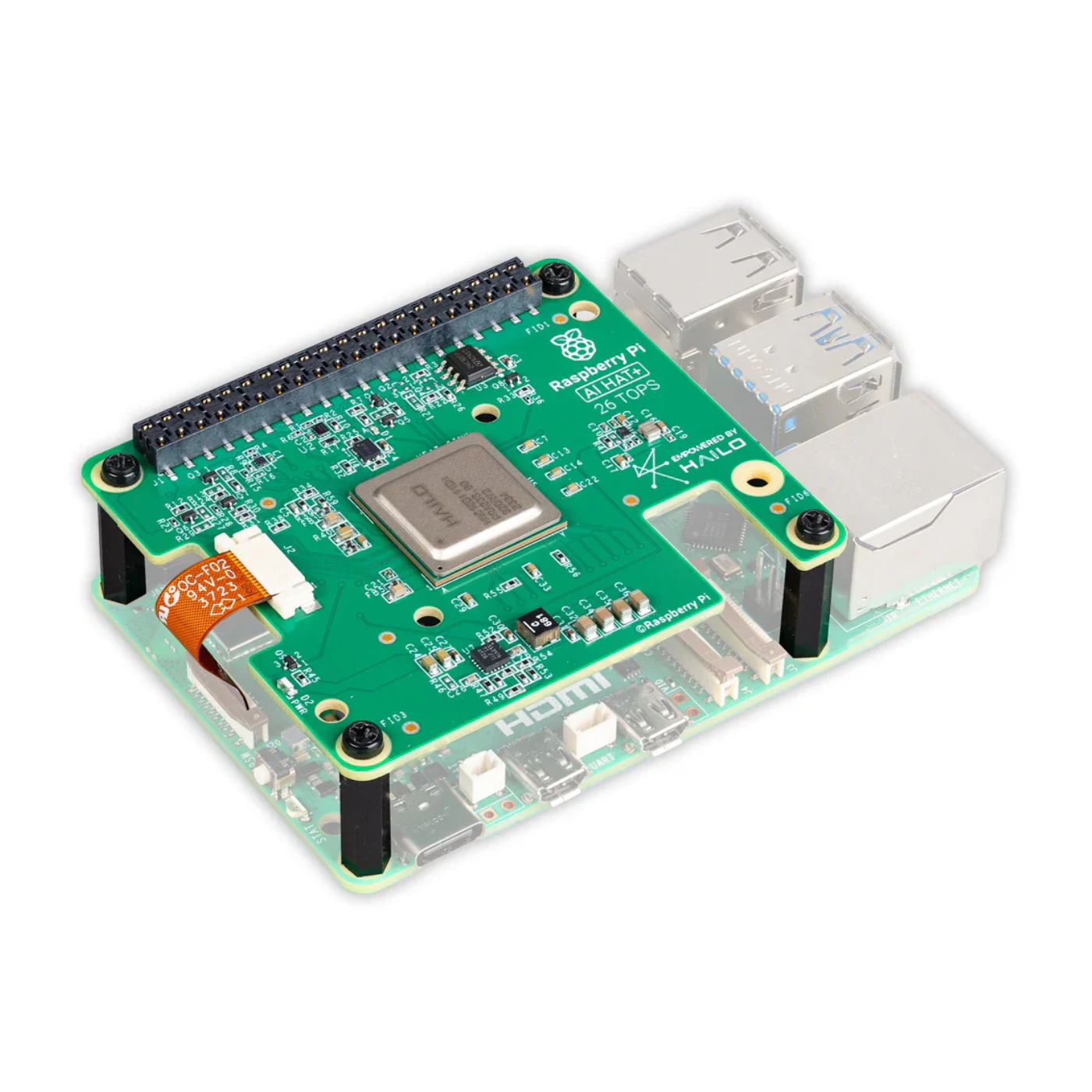 Official Raspberry Pi AI HAT+ 26 TOPS