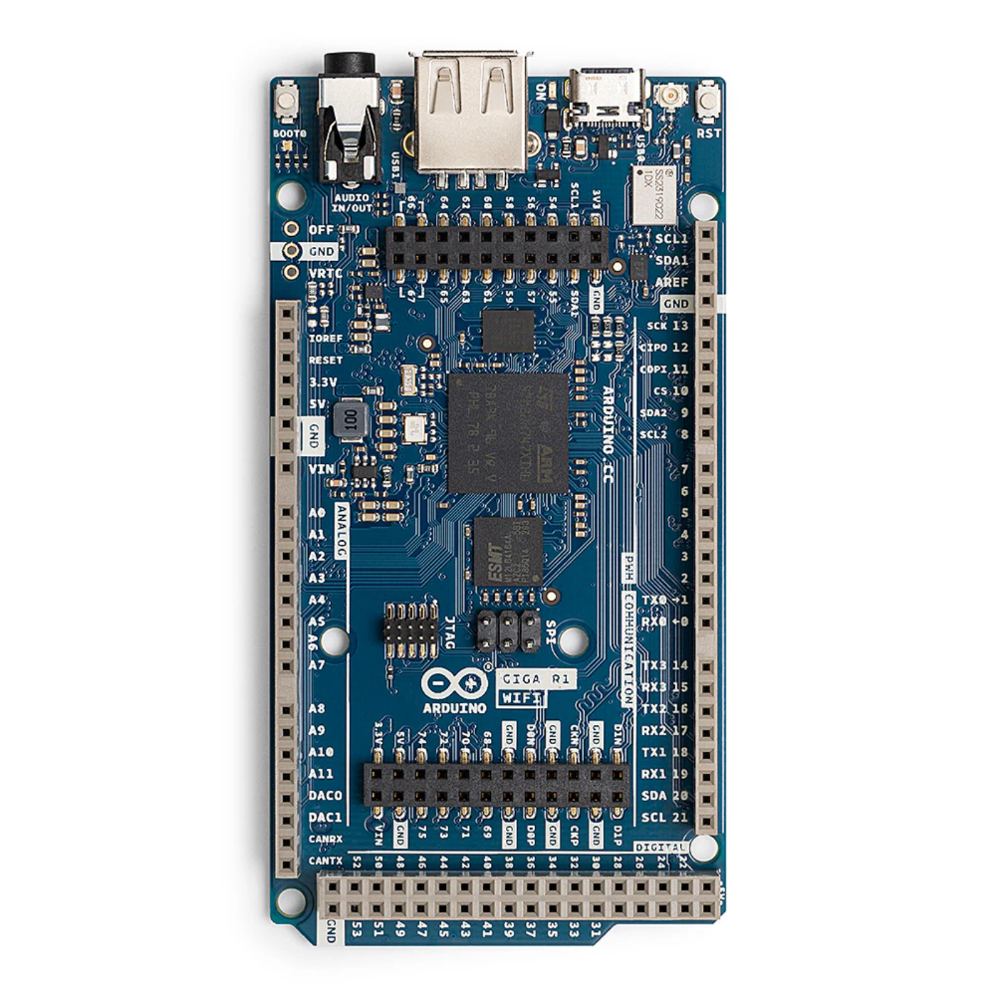 Original Arduino GIGA R1 WiFi with GIGA Display Shield