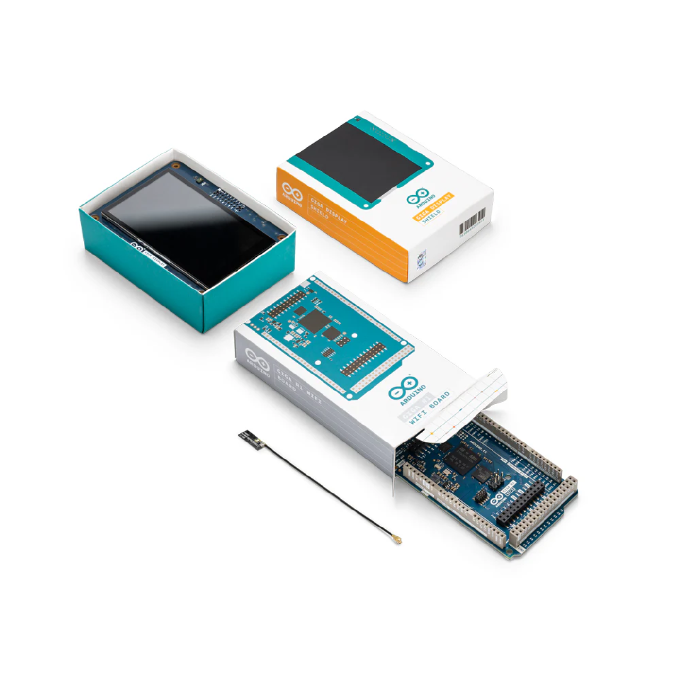 Original Arduino GIGA R1 WiFi with GIGA Display Shield