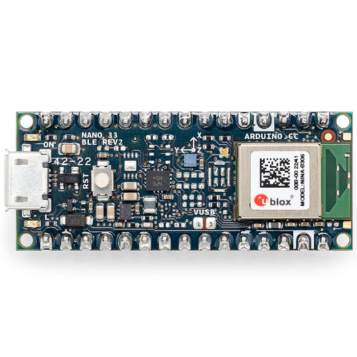 Official Arduino Nano 33 BLE Rev2 Development Board with Headers - ABX00072