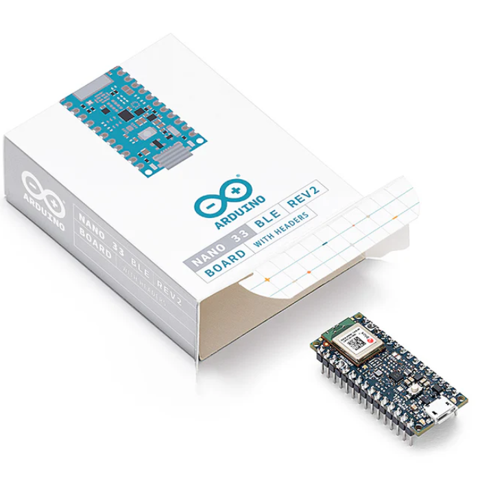 Official Arduino Nano 33 BLE Rev2 Development Board with Headers - ABX00072