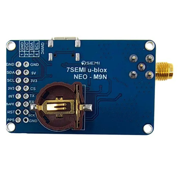 NEO-M9N GPS Breakout Board for Precision GNSS Positioning - 7Semi