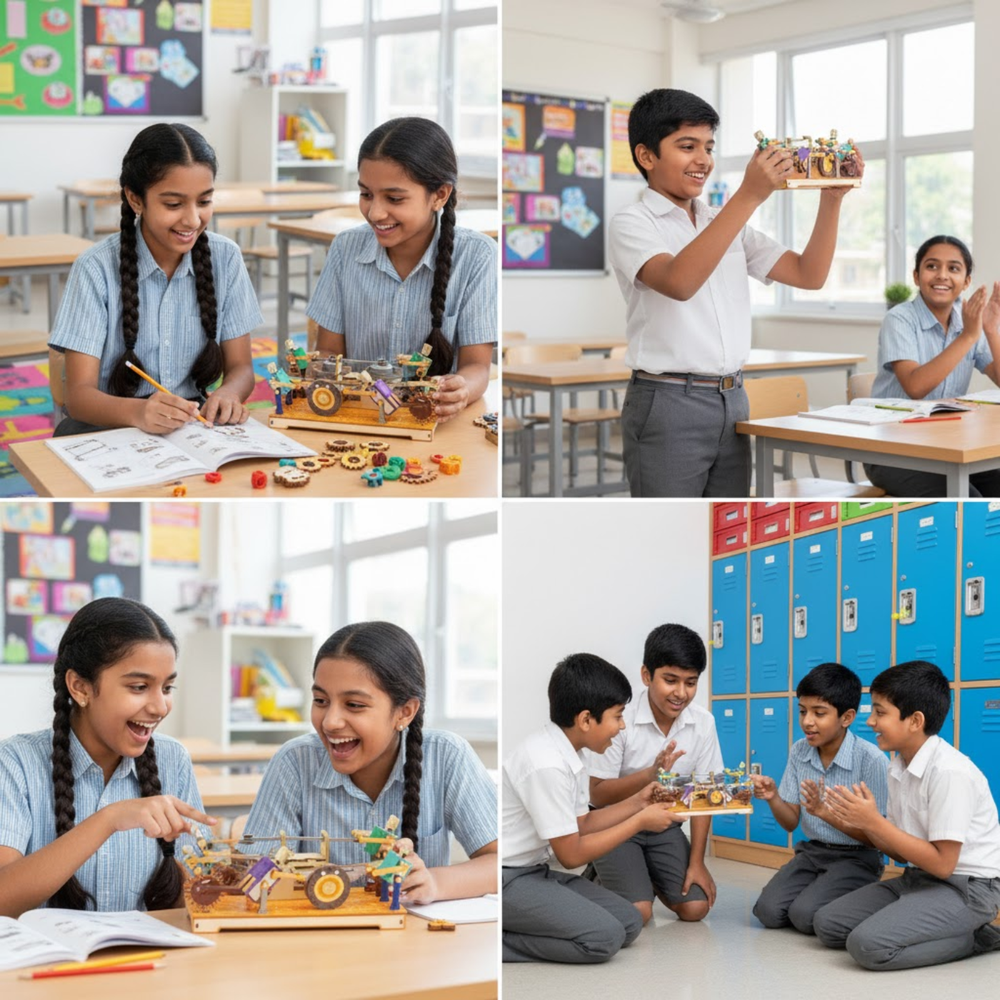 Pludo Sawmill Kit Science Toy – Learn Gears & Motion for Ages 11–14 | Grade 6 to 8